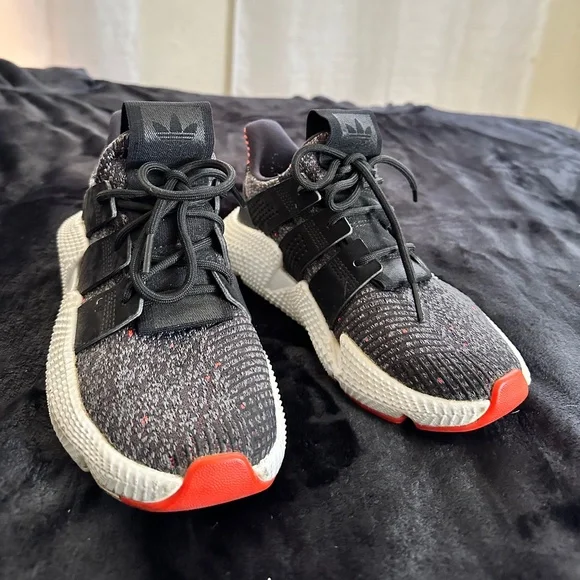 Adidas Originals Prophere Black/Solar Red White AC8509 Women's US size 5.5 Shoes - Picture 8 of 12